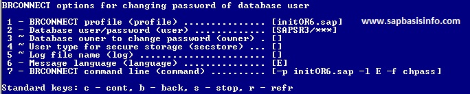 Change SAPSR3 Password via BRTOOLS 