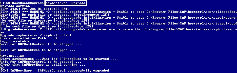 Upgrade Steps of SAP Host Agent