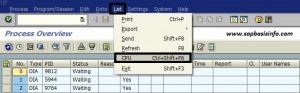 CPU Time Usage List in SM50 Transaction