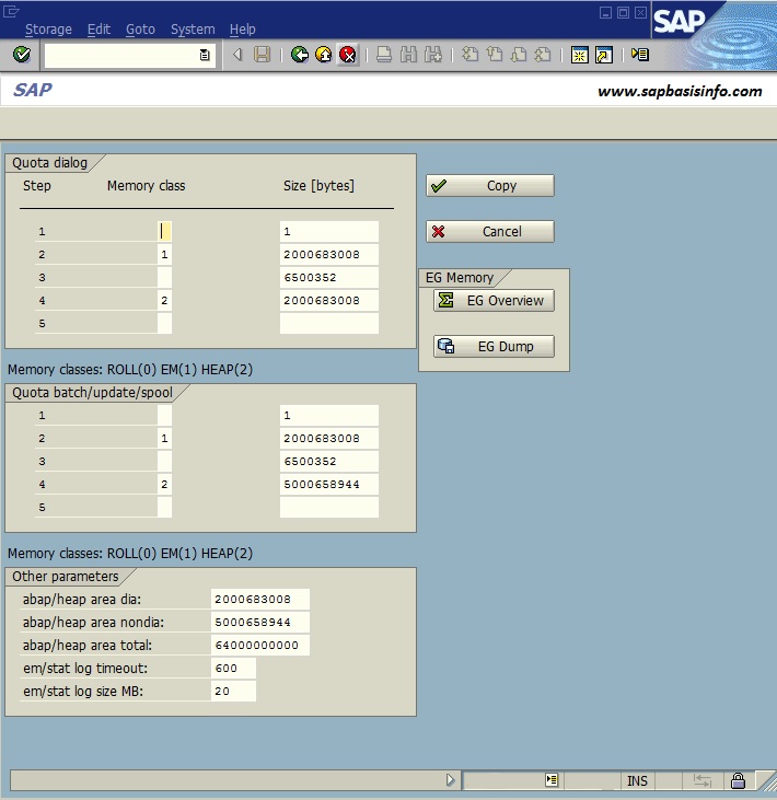 RSMEMORY - Temporary Changing ABAP Memory on SAP