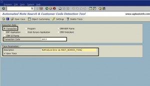 SAP Automated Note Search Tool ANST_SEARCH_TOOL 