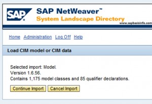 SLD Content (Model Version and SAP_CR) Update