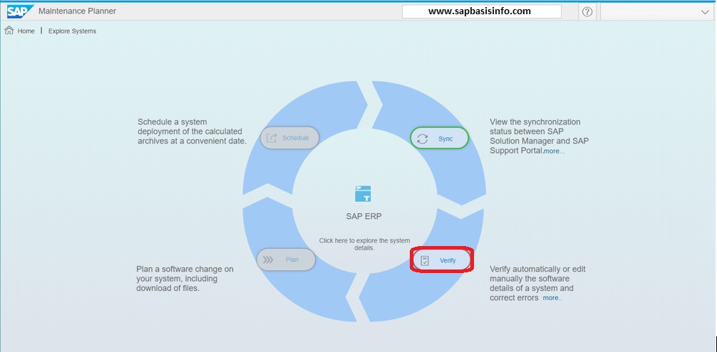 Update SAP System Informations on Maintenance Planner Because of VERIFY Error