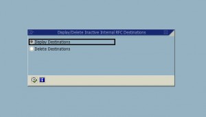 Find out inactive RFC Definitions in SM59